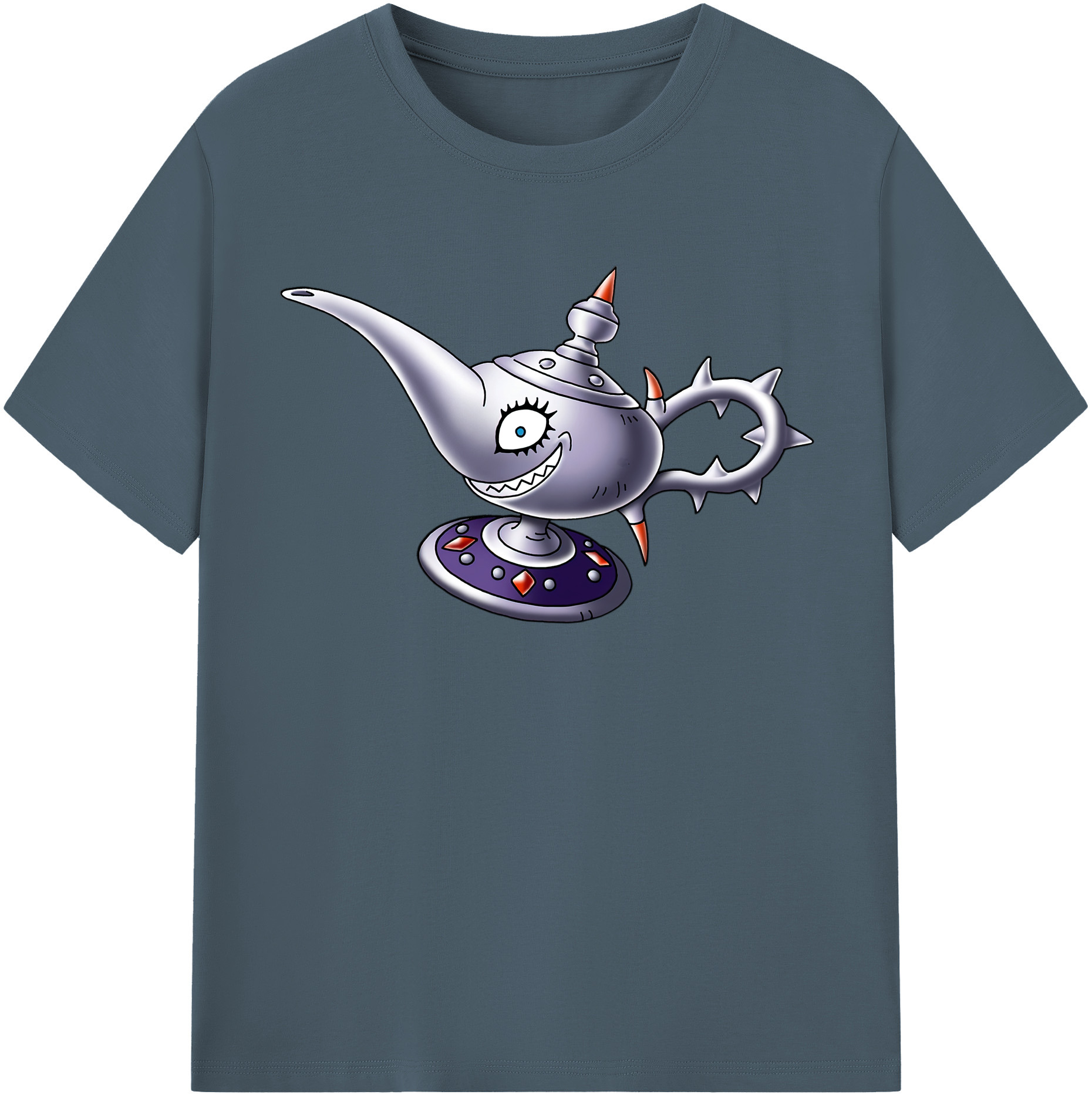 （画像用） ドラゴンクエスト Doragon Kuesuto Dragon Quest 綿100％半袖Tシャツ（フロントプリント）